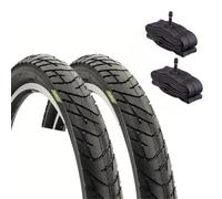 2 neumáticos 26 x 2.125 + cámaras con válvula América | Neumáticos de carretera neumáticos para MTB bicicleta eléctrica / batería