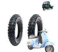 2 neumáticos 3.50-10 de goma 6PR Cross con tacos para Piaggio Vespa PX 125 Primavera 150 200