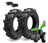 2 neumáticos 4.00-10 TM + cámaras de aire. Neumáticos 8PR ultrarreforzados. Ruedas de goma para uso agrícola. Cortacésped, motocultor, motor, cultivador.
