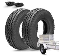 2 neumáticos 4.80/4.00-8 reforzados 4PR neumáticos para ruedas carro remolque de barco