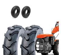 2 neumáticos 5.00-10 Union + cámaras de tractor 6PR (TM) cubiertas compatibles con motoazada segadora motocultor