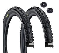 2 Neumáticos Bici 29 x 2.25 (57-622) + Cámaras de Aire Montain Bike Punción