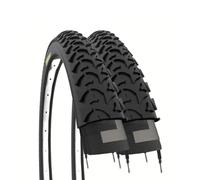 ECOVELO Pneumatici 20 X 1.95 2 neumáticos MTB 20 x 1,95 (50-406), Unisex Adulto, Negro, Talla única