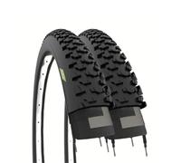 Ecovelò Cubiertas MTB 24 x 1,95 (50-507) con tacos – 2 unidades, Negro Unisex