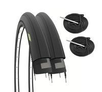 ECOVELO Cubiertas BDC Neumáticos 700 x 25 cm, Adultos Unisex, Negro, 48 mm