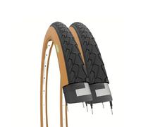 2 Neumáticos 700X35 Gomas Bicicleta Ciudad Trekking Negro Para 28 1 5/8 3/8