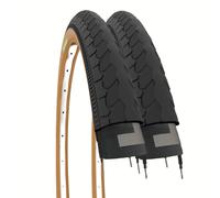 2 Neumáticos De Bicicleta 26X1 3/8 Negro Para Holanda Citybike Vintage Paseo