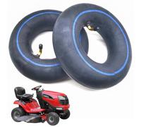 2 neumáticos de manguera, 13 x 5,00 - 6, manguera de repuesto para neumáticos, tubo interior, inflador de neumáticos, manguera de aire, compatible con cortacésped, remolque de jardín, válvula angular,