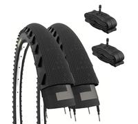 2 Neumáticos Demi Slick 26 X 1.95 + Habitaciones América MTB Trekking Híbrido