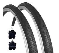2 neumáticos Kenda 26 x 1 3/8 (37-590) + cámaras de aire neumáticos de carretera Bianconeri City Bike Vintage