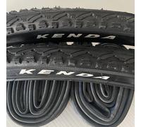 2 Neumáticos KENDA Citybike 700x35C Negro+2 Cámaras de Aire para Bici 28"