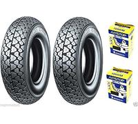 2 neumáticos Michelin S83 3,50 10 59J TL + cámaras de aire