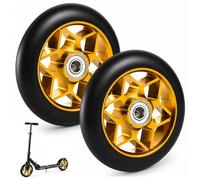 2 neumáticos para patinete Stunt de 110 mm, ruedas de repuesto para patinete de acrobacias y kickroller, neumáticos gruesos de PVC con rodamientos ABEC-9, duraderos y manejables