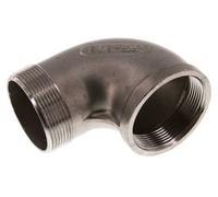 2'' NPT x 2'' NPT F/M Codo de 90 grados de acero inoxidable 16 Bar