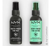 2 NYX Maquillaje Spray Fijador - Mate + Mistake Acabado Set" MSS01 & Mss02"
