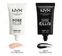 2 NYX Poros Relleno & Brillo Asesino Cara Prebase Set Pofr01+Skr01 Joy's