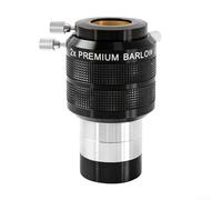 2 oculares Barlow para telescopio astronómico, adaptador de 2 a 1.25 pulgadas con rosca M48, carcasa de aleación de aluminio, lentes multicapa para corrección clara del color