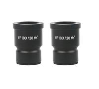 2 oculares de Campo Amplio WF5X, WF10X, WF15X, WF20X y WF30X for microscopio estereoscópico Binocular trinocular 30 mm(Brown)