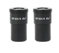 2 oculares de Campo Amplio WF5X, WF10X, WF15X, WF20X y WF30X for microscopio estereoscópico Binocular trinocular 30 mm(Grey)