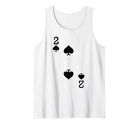 2 of Spades - Juego de cartas para disfraz de Halloween Camiseta sin Mangas