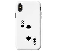 2 of Spades - Juego de cartas para disfraz de Halloween Carcasa para iPhone X/XS