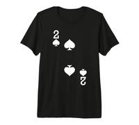 2 of Spades - Juego de Cartas para Disfraz de Halloween Oscuro Camiseta Premium