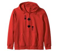 2 of Spades - Juego de cartas para disfraz de Halloween Sudadera con Capucha