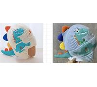 2 Orejeras Para Bebés, Lindo Patrón De Dinosaurio, Sombreros De Invierno Resistentes Al Frío Para Niños, Adecuados Para Bebés Y Niños Pequeños Para Mantenerse Abrigados Al Salir.