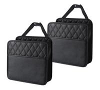 2 Organizador Asiento para Vauxhall Grandland X 2017+ | Elegante organizador respaldo en cuero pu impermeable con bolsillo frontal y amplio compartimento para mantener todo ordenado