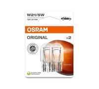 2 OSRAM ORIGINAL W21/5W Lámparas De Señal Con Base De Vidrio 440/35lm