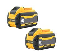 2-Pack 12Ah 20V-60V Batería De Repuesto para Herramientas Eléctricas Inalámbricas Compatible con Dewalt DCB606/DCB609/DCB612
