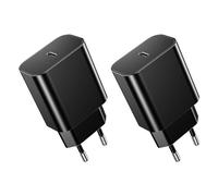 2-Pack 20W Cargador USB C, Enchufe Tipo C Compatible con Galaxy S24/S23/22, i-Phone 16/15/14/13/12 Plus Pro MAX Mini, iPad, Air-Pods, Cargador Samsung Carga Rapida, i-Phone Carga Rapida