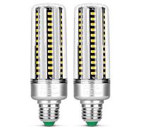 2 Pack 25W LED Bombilla de Maíz, Retro Bombilla ，85-265V, E27, Luz Blanca Frio 6000K, 25W LED Bombilla Sustituye a 150W bombilla incandescent (Blanca Frio-6000K, 25 Watt)