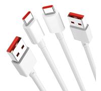 2 Pack 3 metro Cable USB C para Xiaomi Redmi Note 15 14 13 12S 11S 5G,120W 6A Carga Turbo USB a USB C Cable,Carga Rápida Cable Tipo C para Xiaomi Pad8 7 POCO X7 X6 Pro C85 Xiaomi 15T 14 13 Ultra Mi 17