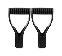 2 Pack 3cm Plastic Shovel Handle, D-Handle, Snow Shovel, Rake, Spade, Snow Removal, Garden Accessories, Black