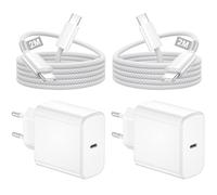 2 Pack 45W Cargador Carga Rapida, Cargador USB C Carga Rapida con Cable USB C 2M para Samsung Galaxy S26/S25/S24/S23/S22/S21/S20 Ultra Plus S25+ Note 20/10/A73/A53,cargador Tipo C Cabeza Enchufe UsB c