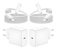 2 Pack 45W Cargador Carga Rapida, Cargador USB C Carga Rapida con Cable USB C 2M para Samsung Galaxy S25/S24/S23/S22/S21/S20 Ultra Plus S25+Note 20/10/A73/A53/A52,c argador Tipo C Cabeza Enchufe UsB c