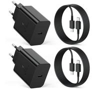 2-Pack 45W Cargador USB C Carga Rapida Samsung con 2M Cables para Samsung Galaxy S26 S25 Ultra S24 S23 S22 S21 A57 A56 A55 A54 A37 A36 A35 A25 A26 A17 A16, Cargador USBC Enchufe Tipo C Cabezal