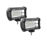 2-Pack 5 Inch 72W LED Light Bar Flood Light 12V LED Light Set Off Road Work Light Driving Fog Light for Truck Boat Tractor 4x4 ATV UTV SUV