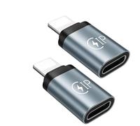 2 Pack Adaptador USB C a Lightning , Adaptador Tipo C a iPhone PD 36W Carga Rápida y Sincronización de Datos, Compatible avec tous les appareils équipés d'un port Lightning, No aplicable a OTG/Audio