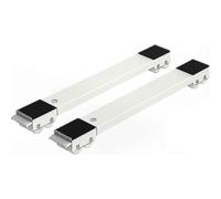 2-Pack Appliance Moving Castors for Washer, Dryer, Fridge, Up to 300kg, with Brakes