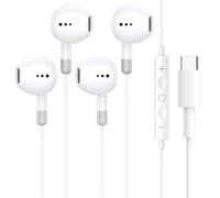 2 Pack Auriculares USB C para Samsung Galaxy S24 S23 S22 S21 FE S20 A55 A54 Auriculares con Cable Tipo C con Micrófono y Control de Volumen, Auriculares Estéreo de Alta Fidelidad para iPhone 15/16