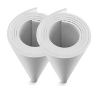 2-Pack Blanca Goma EVA 4mm, MEARCOOH 150cm*90cm Grande Cosplay Espuma EVA, Rollo Goma EVA Densidad 86kg/m3 para Cosplay, Manualidades, Proyectos DIY (2PCS 4mm Blanca)