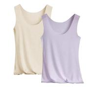 2 Pack Camiseta Sin Mangas Mujer Deporte Fitness Transpirable Ligera Elegante Basica Tank Yoga Verano Suave Top Deportiva Casual Tops Sin Mangas Atlético Correr Shirt Tennis Camisole Camisa Deportivo