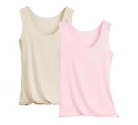 2 Pack Camisetas Tirantes Mujer Deporte Verano Basica Tops Deportivos Fitness Gym sin Mangas Tank Suave Ligera Casual Yoga Top Deportiva Correr Atlético Gimnasio Shirt Blusa Interiores Talla Grande
