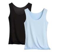2 Pack Camisetas Tirantes Mujer Deporte Yoga Ligera Transpirable Elegante Basica Chaleco Deportiva Verano Suave Top Fitness Casual Tops Sin Mangas Deportivo Gimnasio Camisa Correr Blusa Shirt Atlético