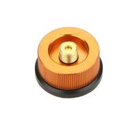 2 Pack Camping Gas Adapters Auto-off for Butane Tanks Screwed Into Gas Cartridges, 3*4.1*4.5cm