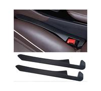 2 Pack Car Seat Gap Filler, Universal Car Seat Gap Plug to Fill The Gap Between Seat and Console Stop Things Dropping, Black
