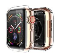 [2 Pack] Carcasa Apple Watch Series SE 6, 5, 4, 44 mm, iWatch Case Protector de Pantalla Cobertura Completa Ultra Transparente Película de TPU Flexible Adecuado para Apple Watch Series SE 6, 5, 4 44
