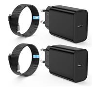 2 Pack Cargador Carga Rapida USB C, 30W Cargador Tipo C con 2M Cable for Samsung Galaxy S25 S24 S23 S22 S21 S20fe A73 A54 A52 Note 20 10, Charger Enchufe Rapido Adaptador Corriente